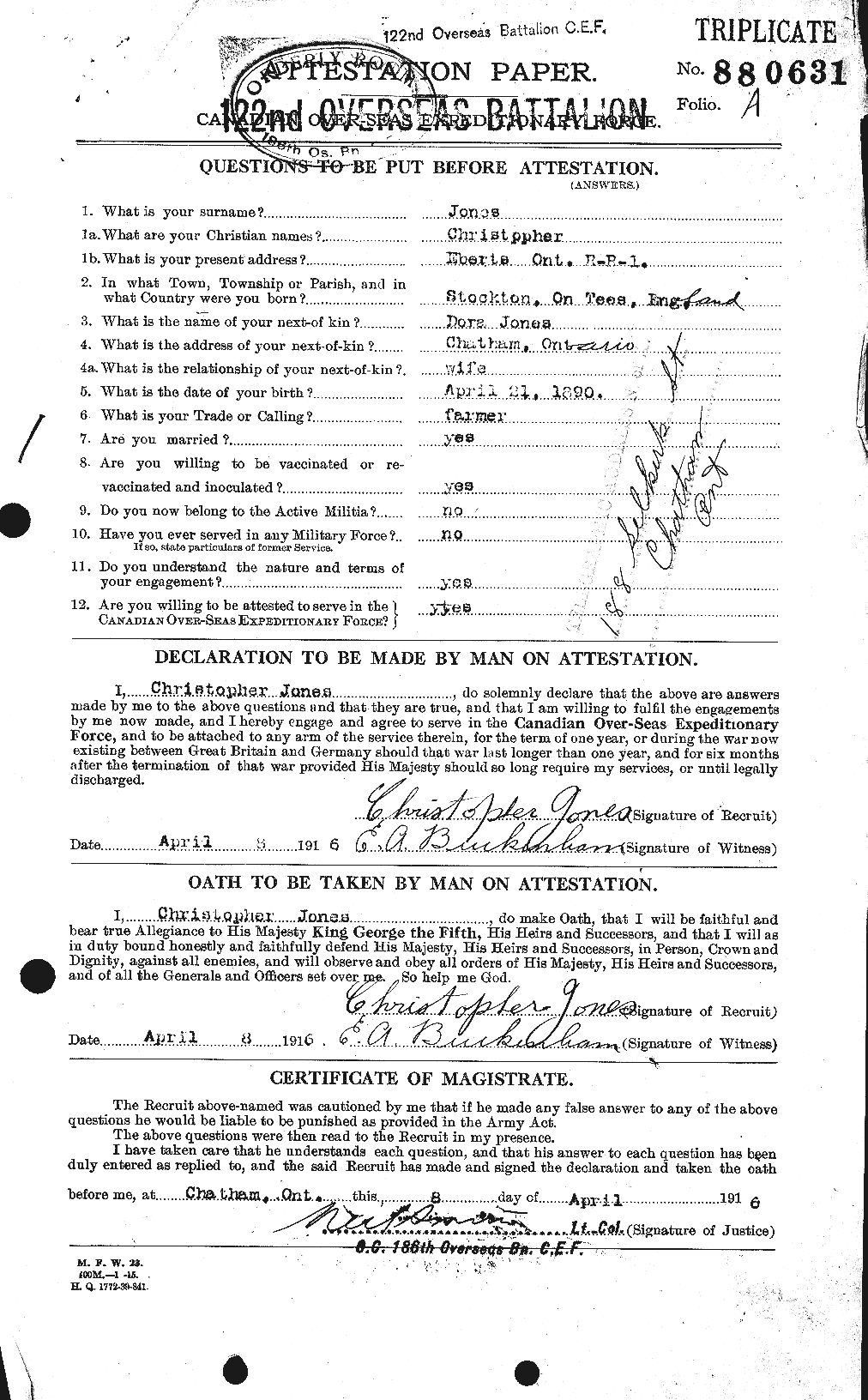 Personnel Records of the First World War - CEF 423882a