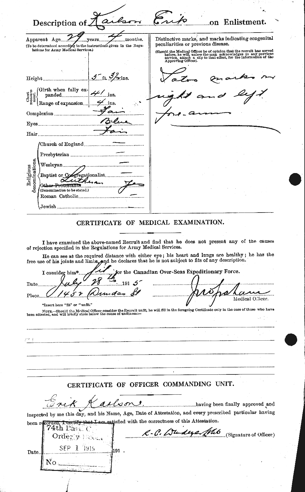 Personnel Records of the First World War - CEF 424052b