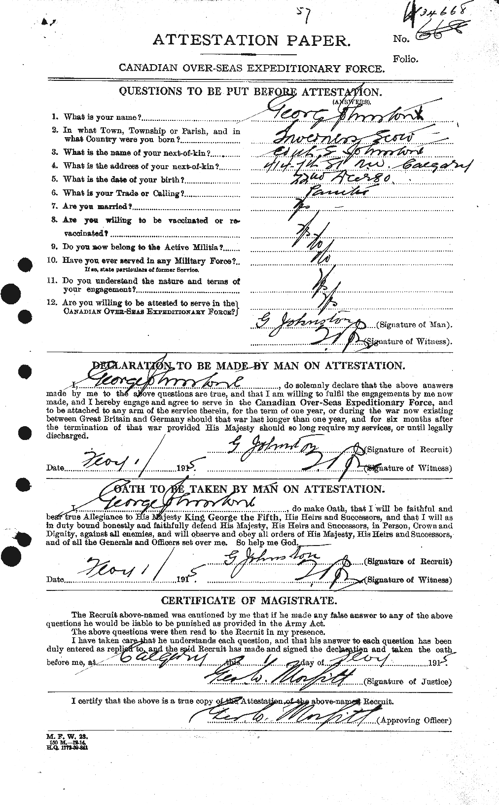 Personnel Records of the First World War - CEF 424096a