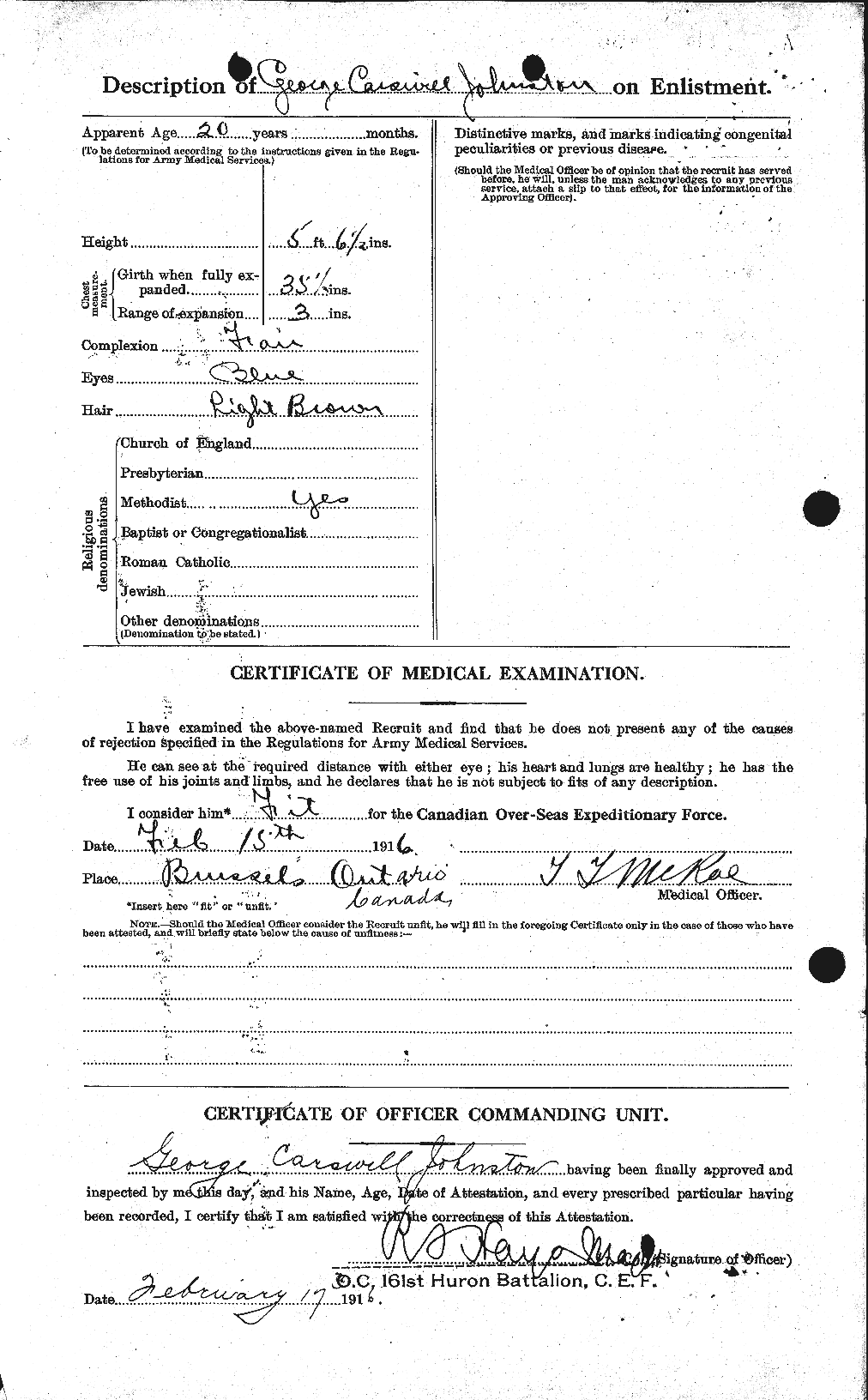 Personnel Records of the First World War - CEF 424125b
