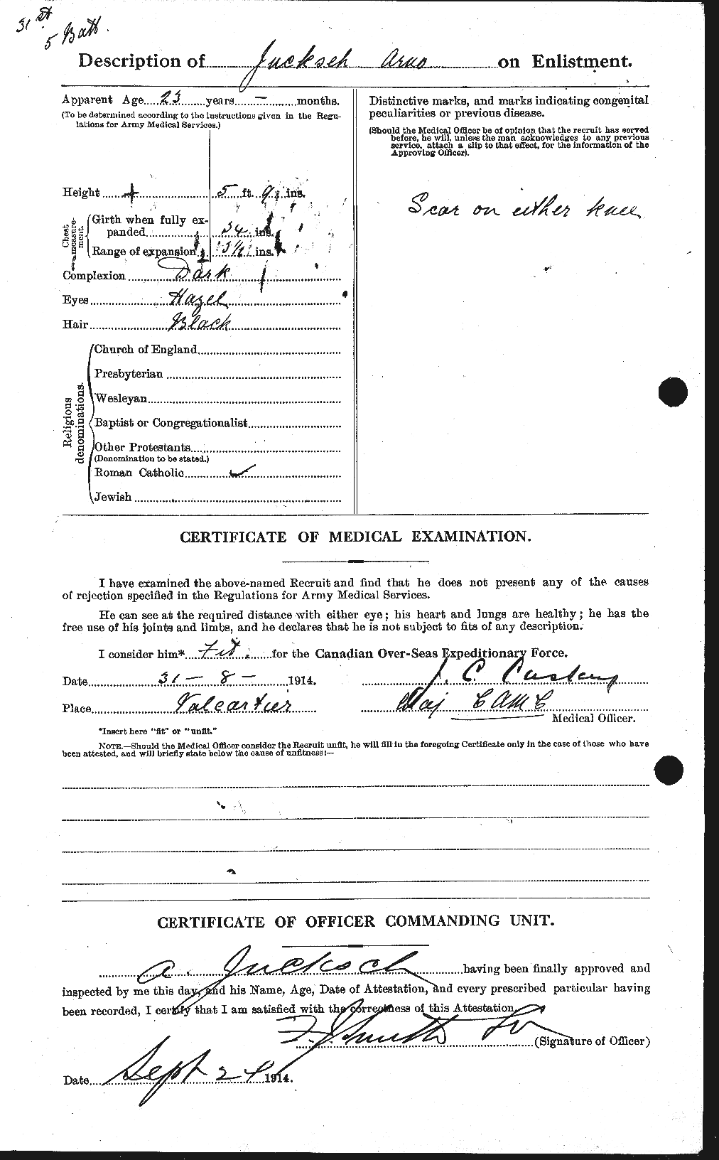 Personnel Records of the First World War - CEF 424157b