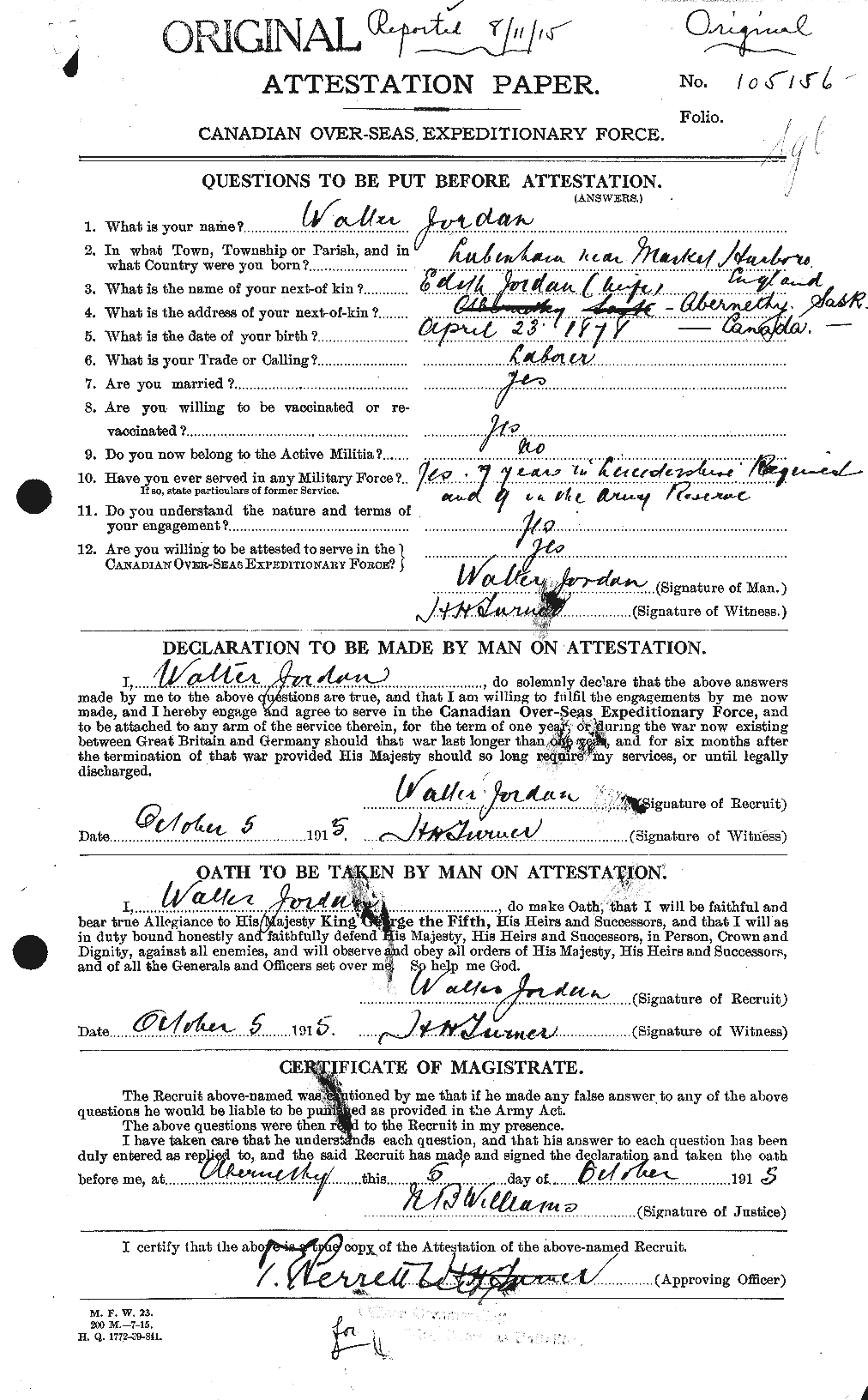 Personnel Records of the First World War - CEF 424452a