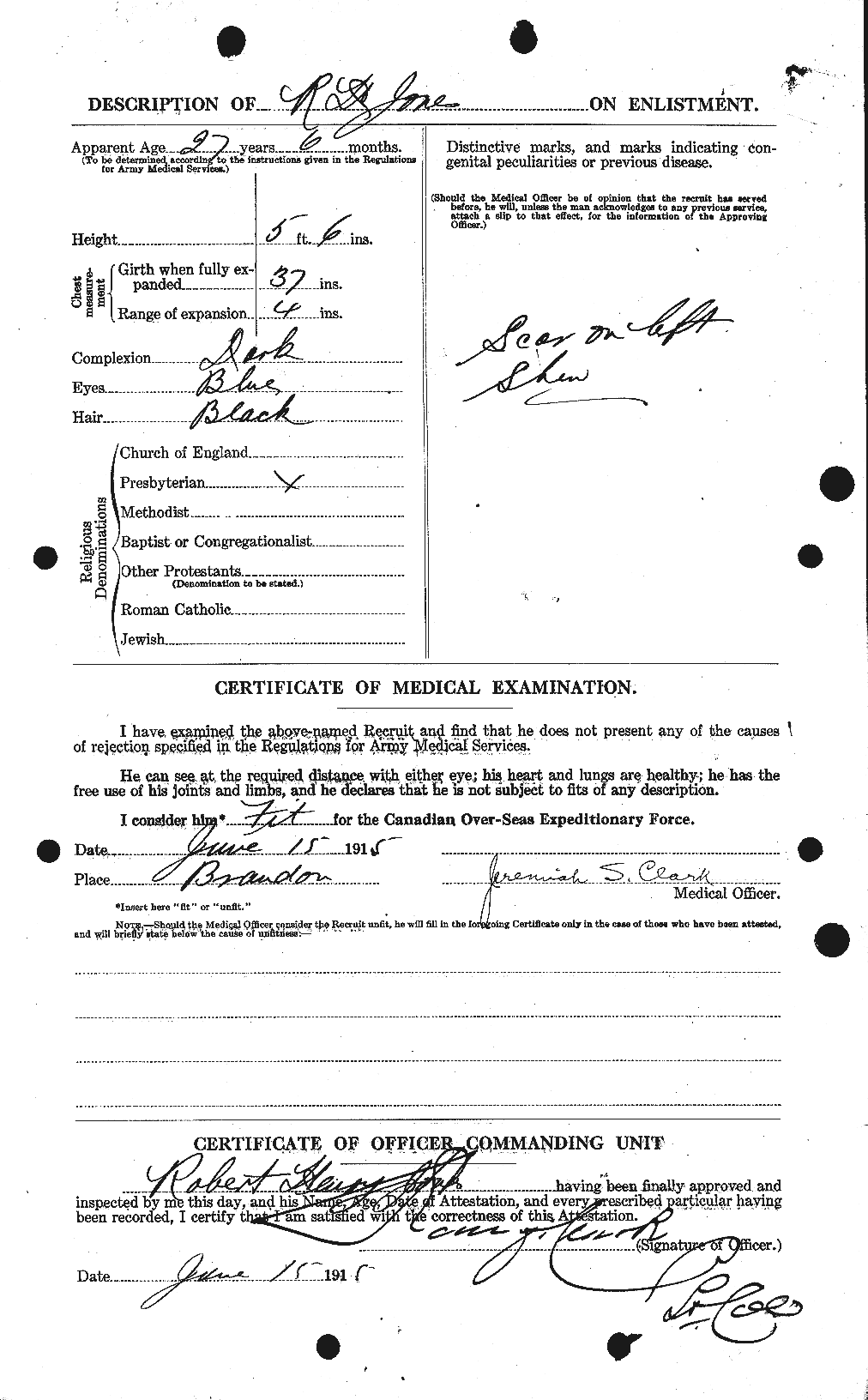 Personnel Records of the First World War - CEF 424955b