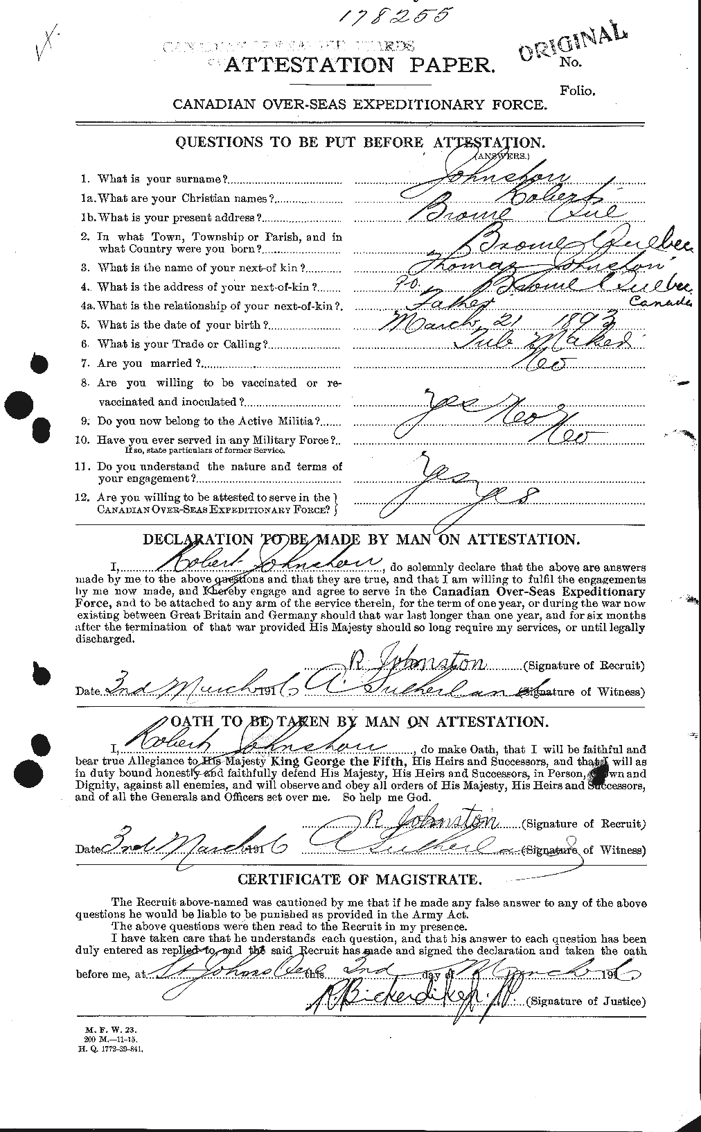 Personnel Records of the First World War - CEF 426988a
