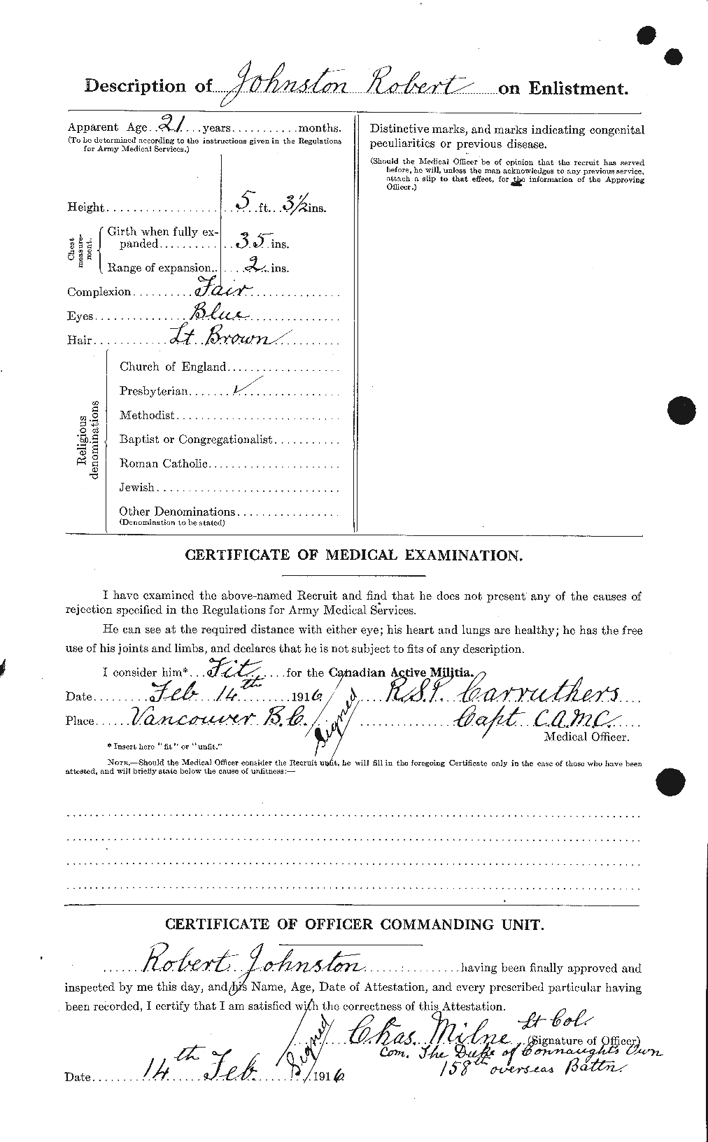 Personnel Records of the First World War - CEF 426989b