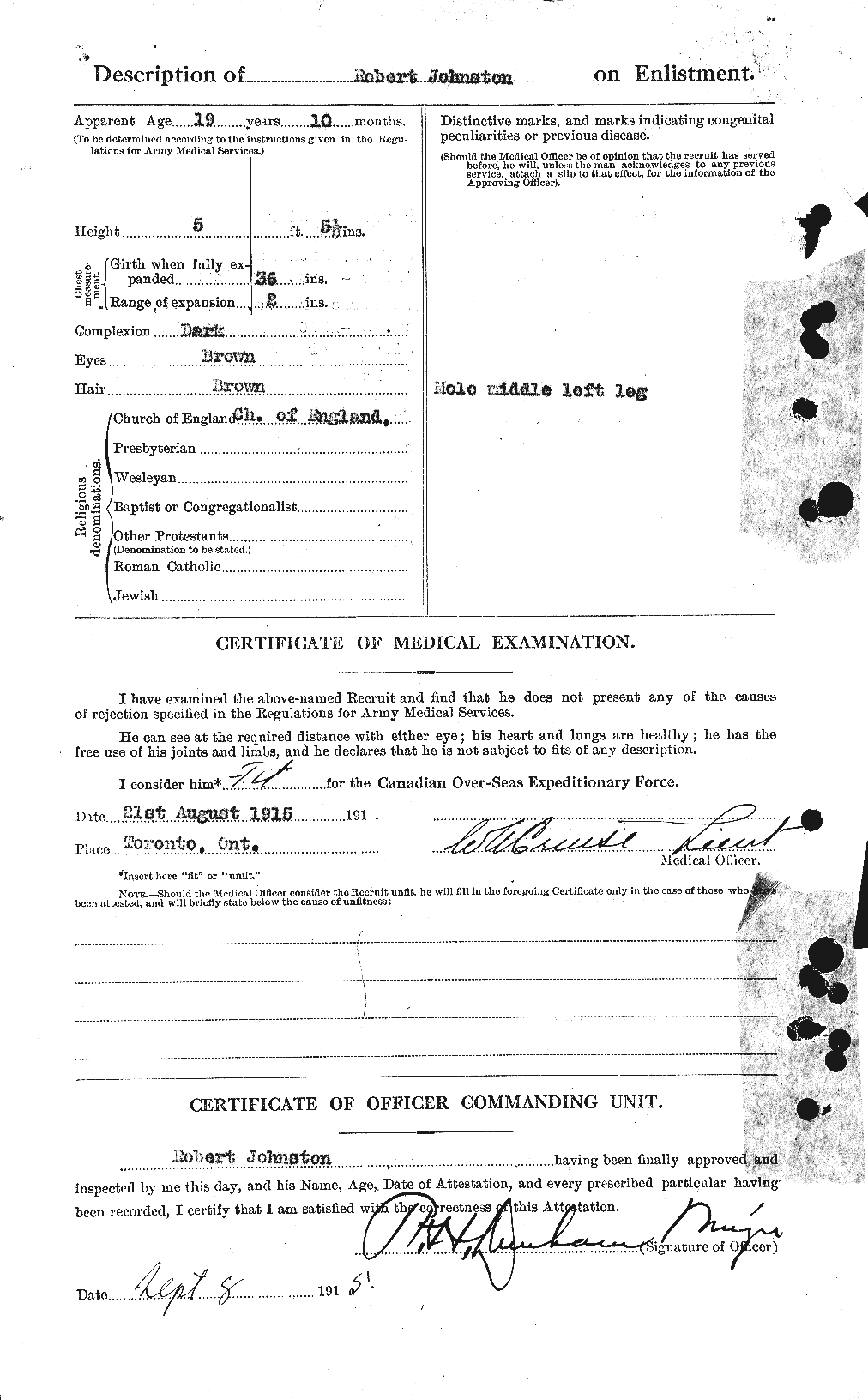 Personnel Records of the First World War - CEF 426997b