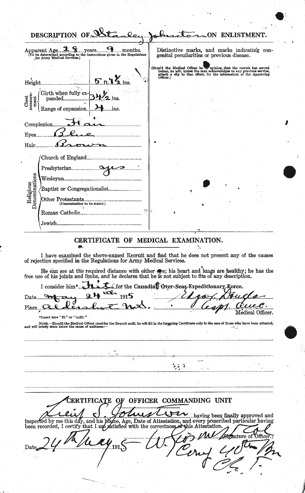 Personnel Records of the First World War - CEF 427100b