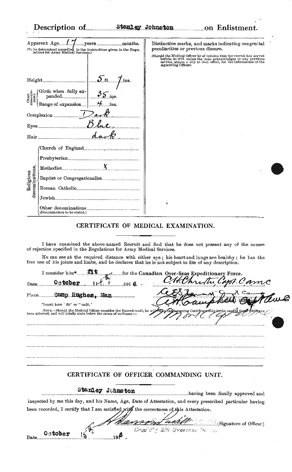 Personnel Records of the First World War - CEF 427101b