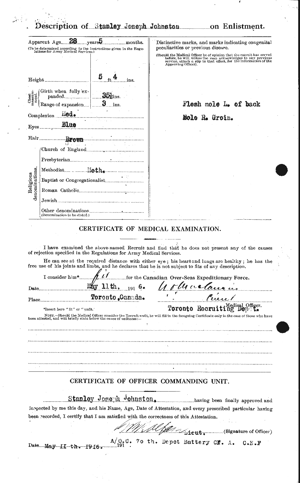 Personnel Records of the First World War - CEF 427105b