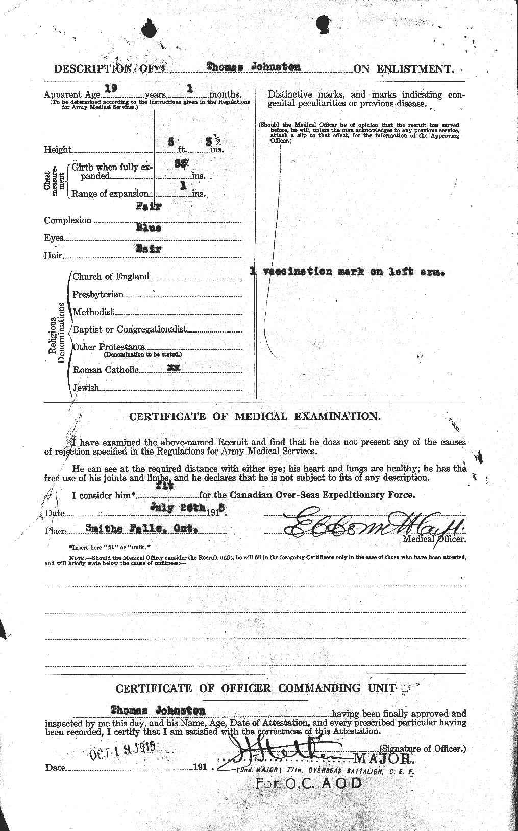 Personnel Records of the First World War - CEF 427133b
