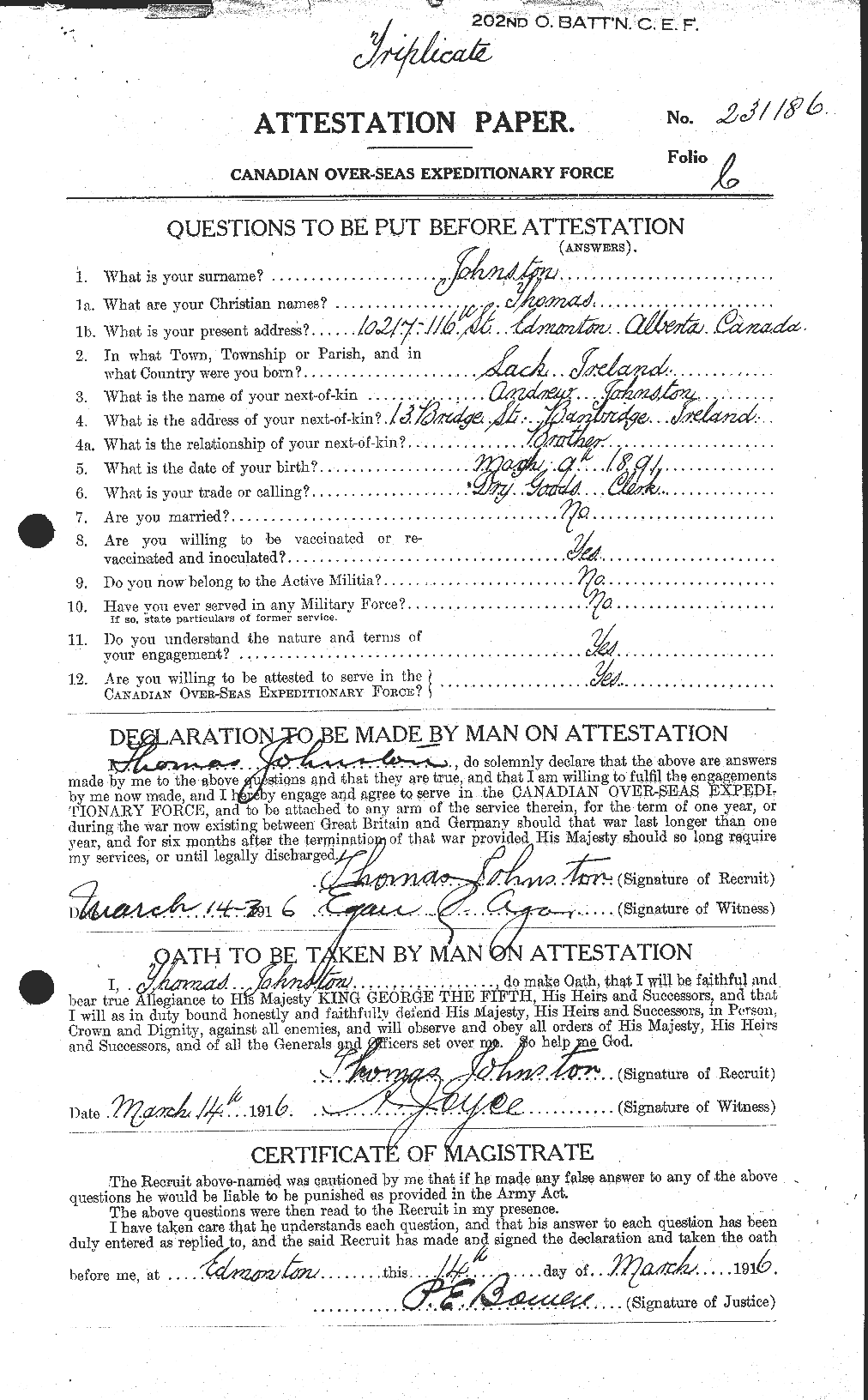 Personnel Records of the First World War - CEF 427135a