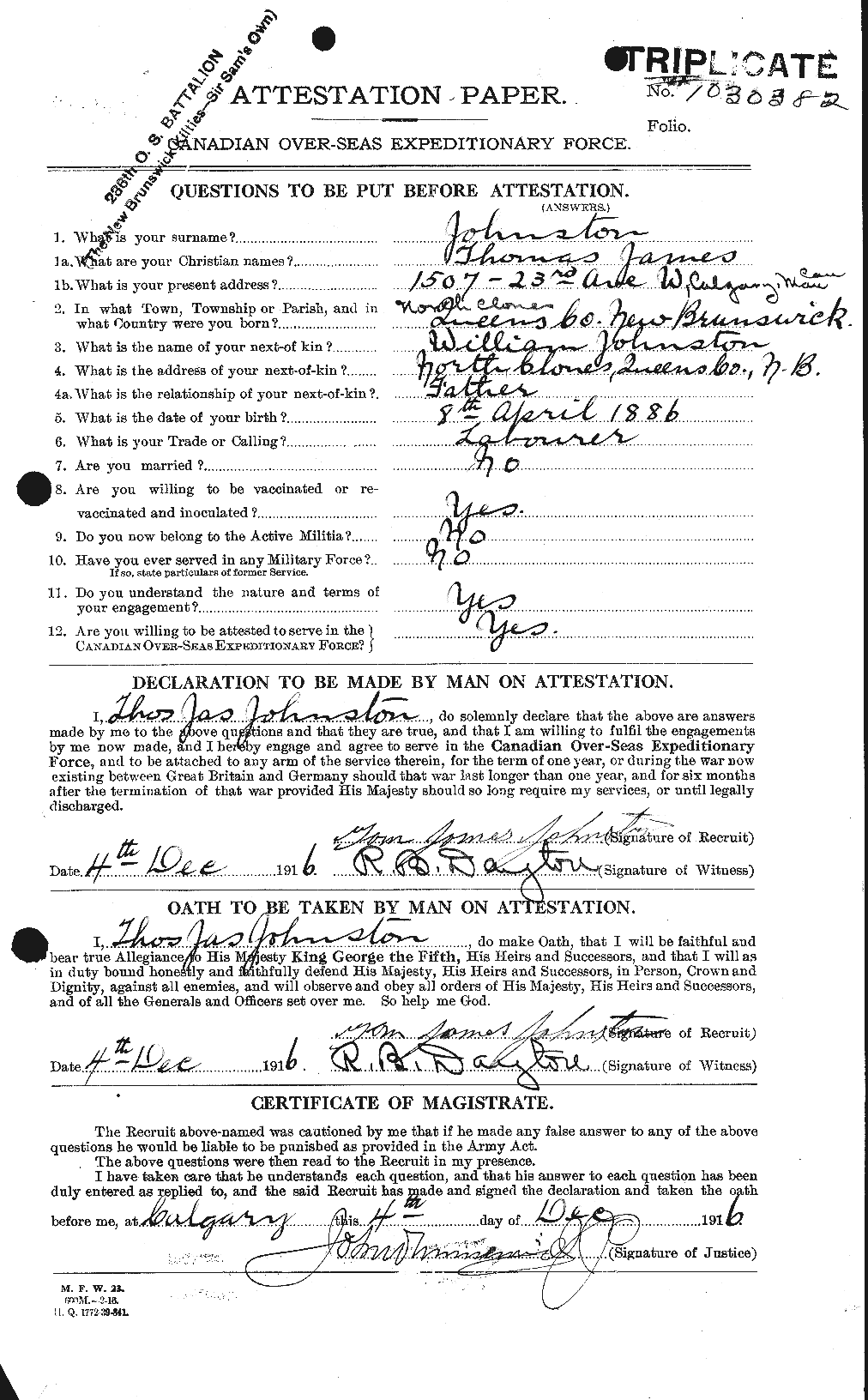 Personnel Records of the First World War - CEF 427168a