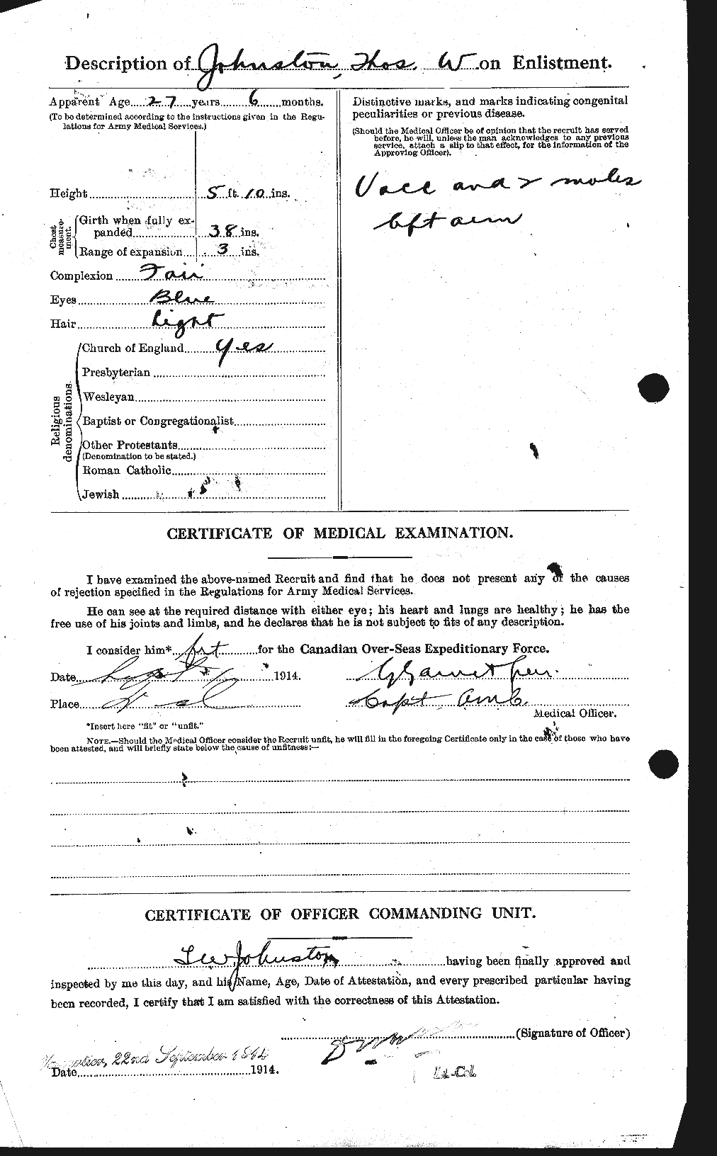 Personnel Records of the First World War - CEF 427177b