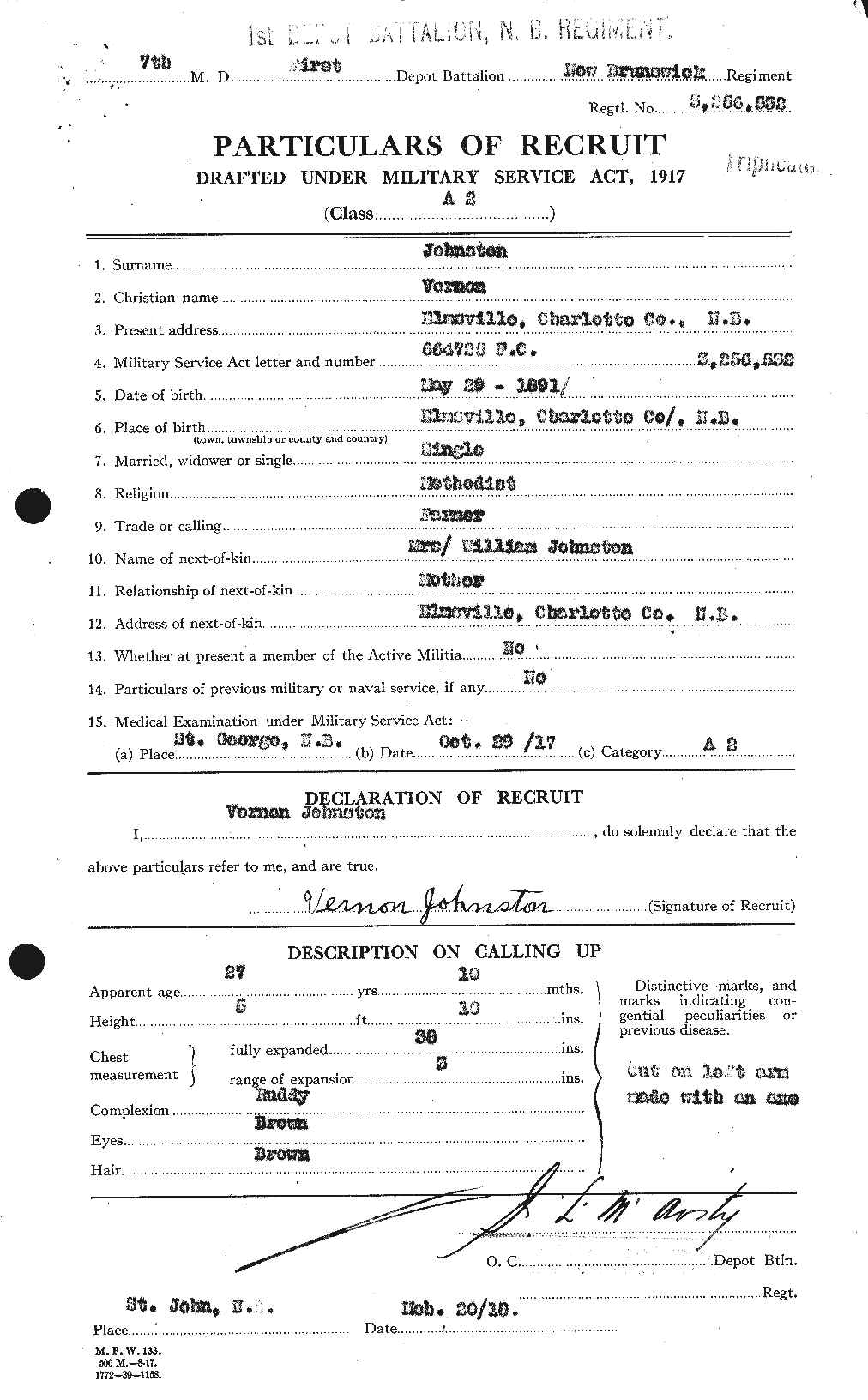 Personnel Records of the First World War - CEF 427188a