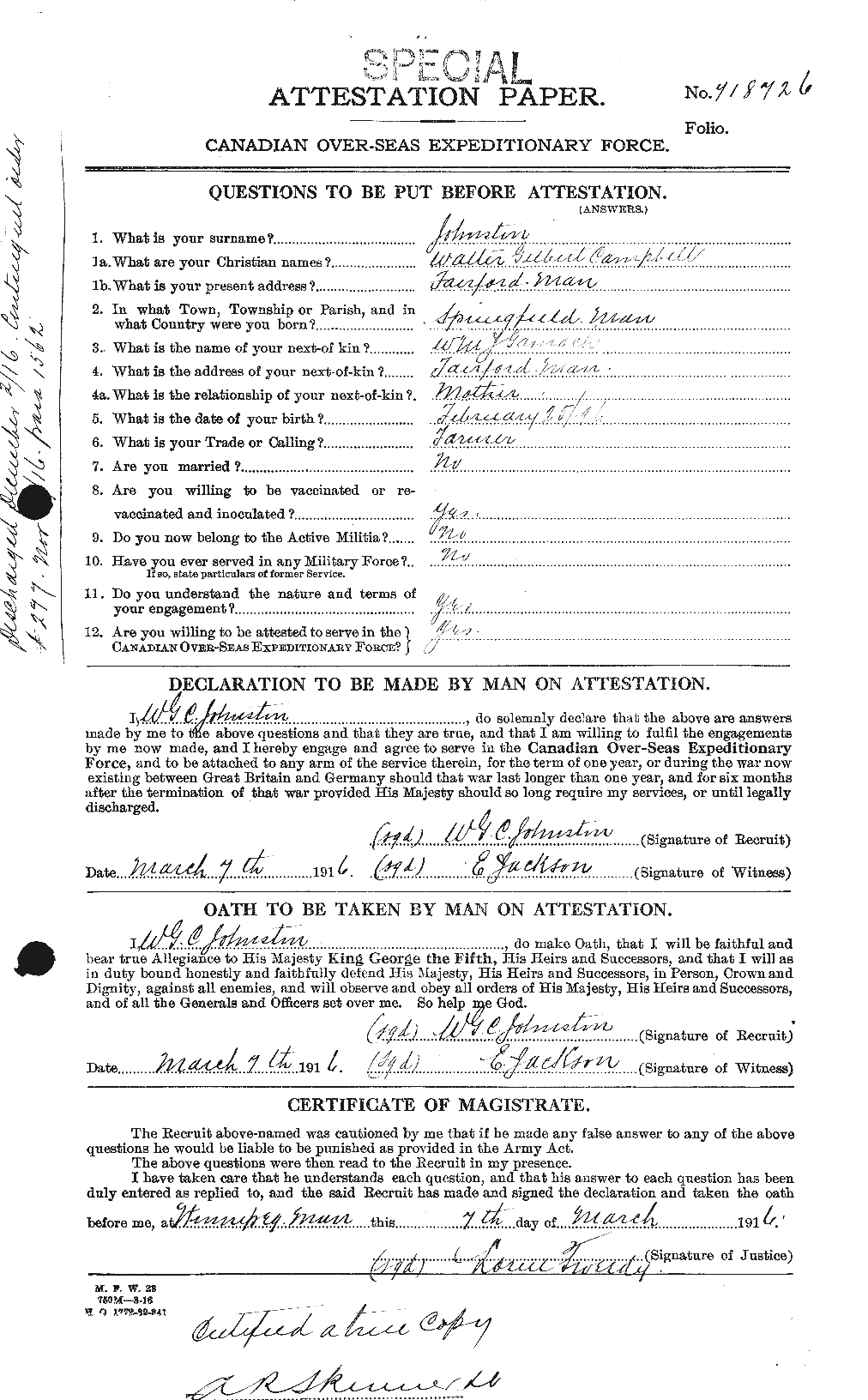 Personnel Records of the First World War - CEF 427204a