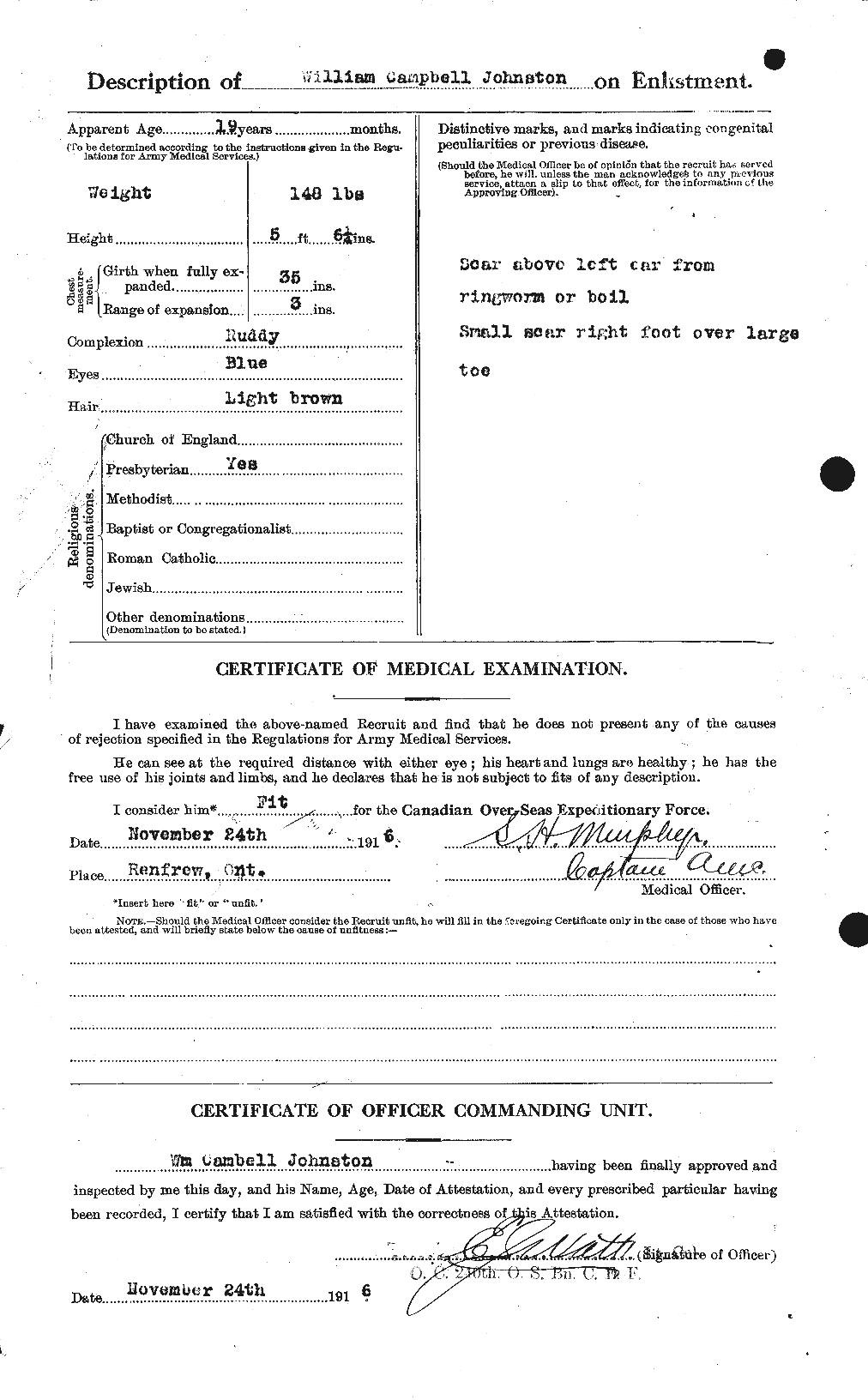 Personnel Records of the First World War - CEF 427307b