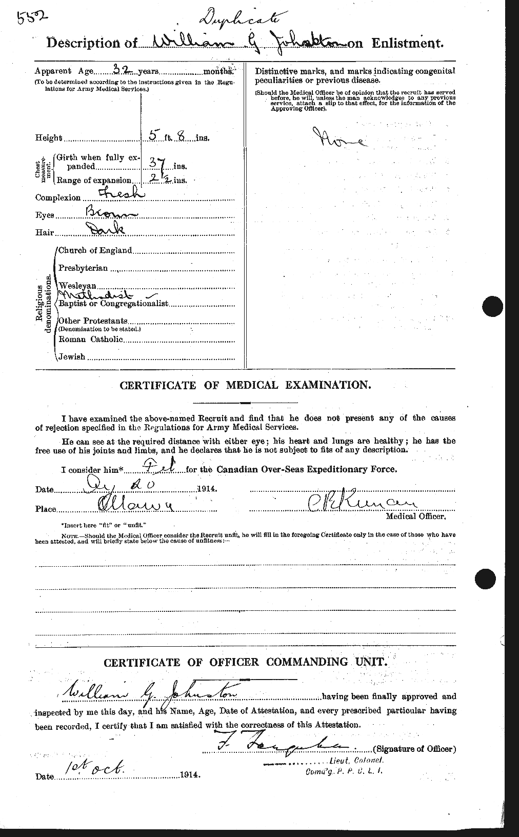 Personnel Records of the First World War - CEF 427327b