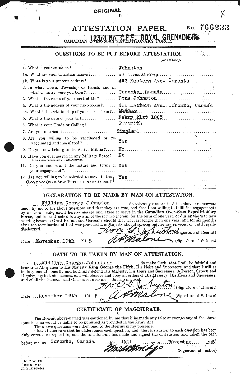 Personnel Records of the First World War - CEF 427328a
