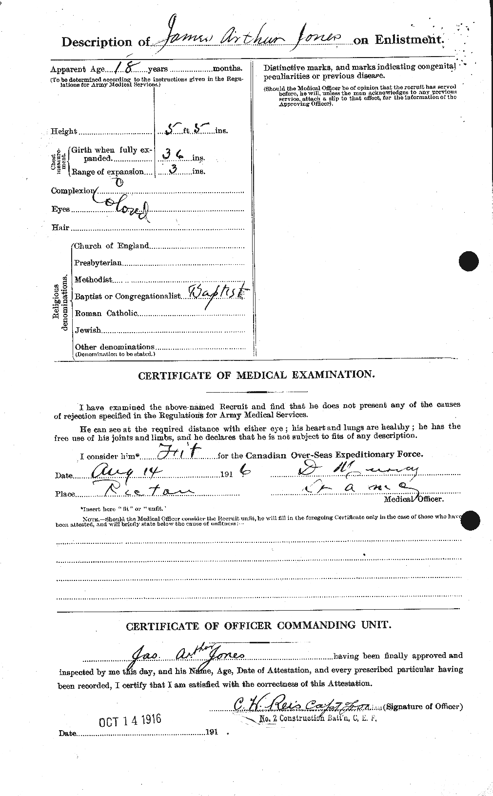 Personnel Records of the First World War - CEF 427394b