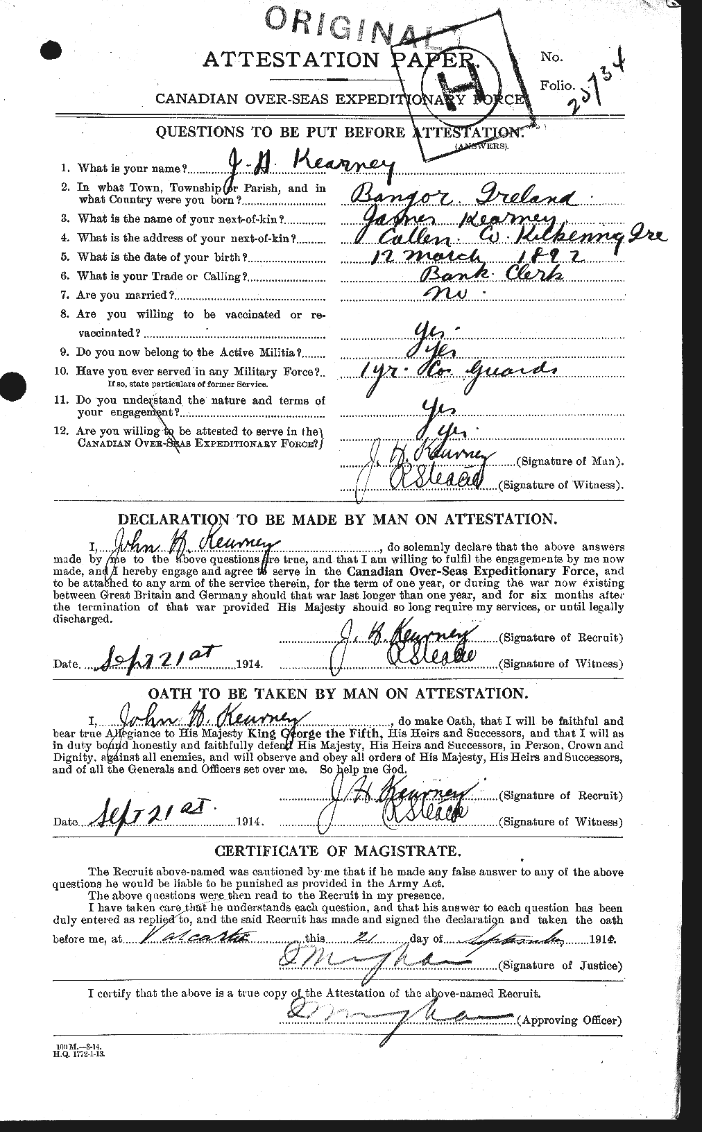Personnel Records of the First World War - CEF 428043a