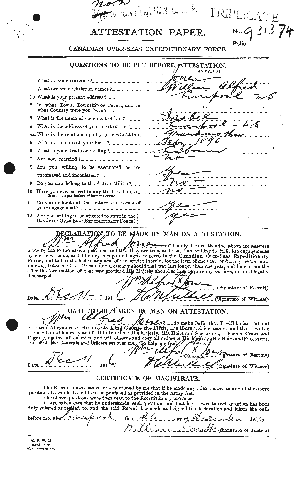 Personnel Records of the First World War - CEF 428456a