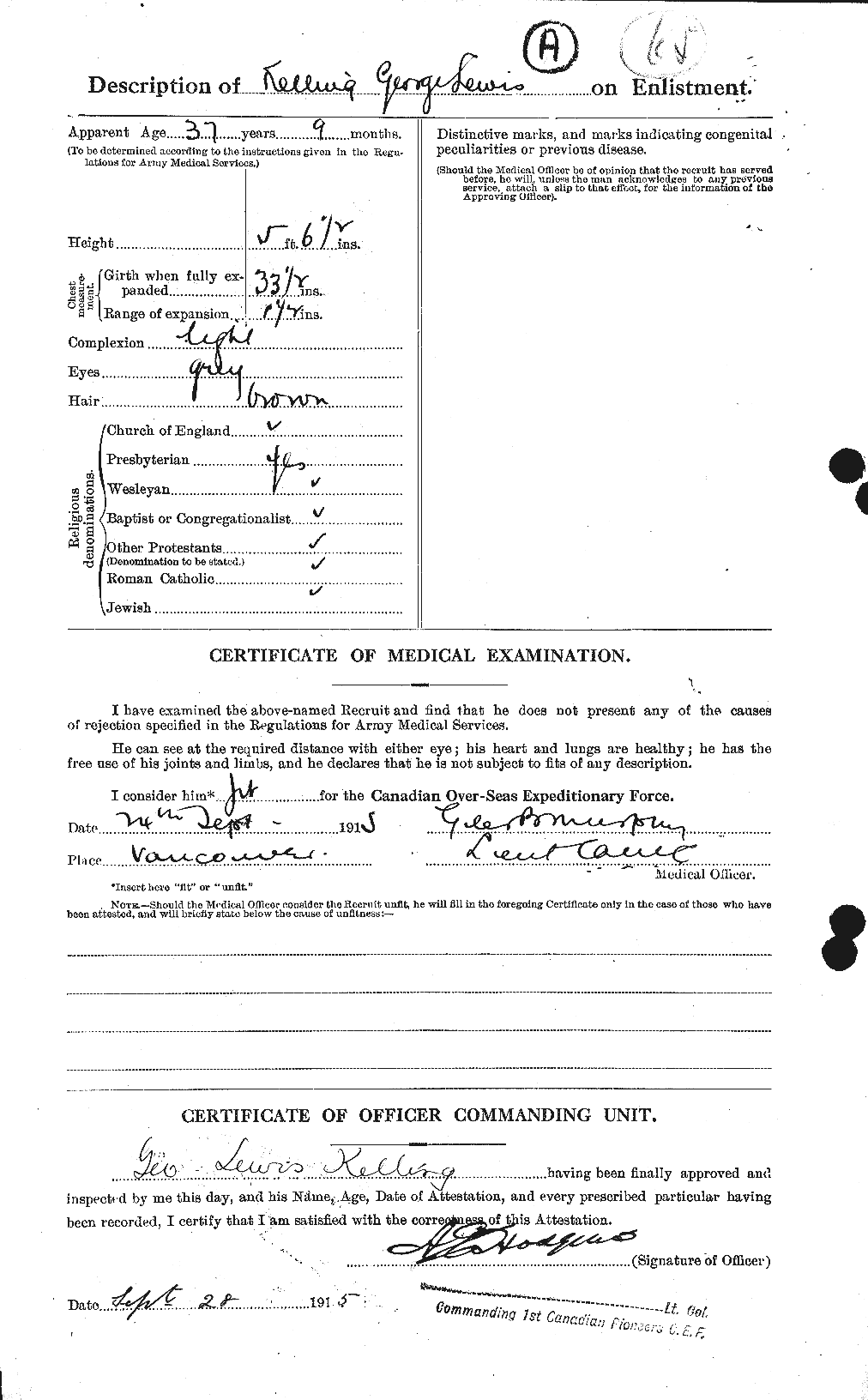 Personnel Records of the First World War - CEF 429117b