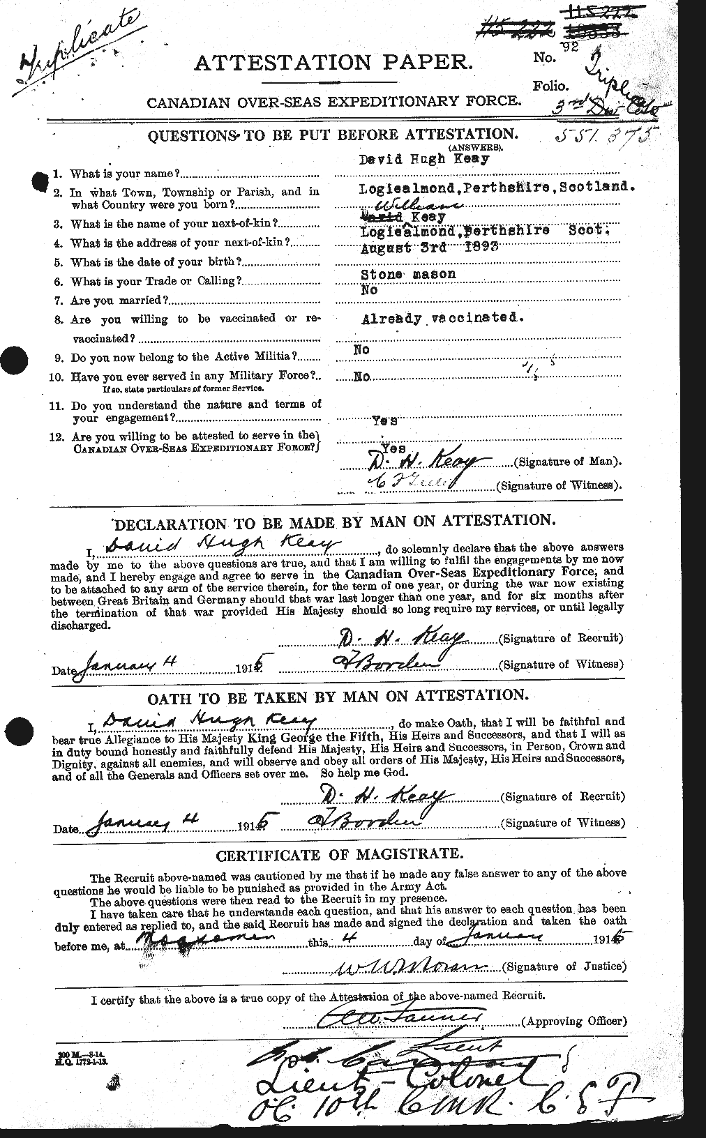 Personnel Records of the First World War - CEF 429376a