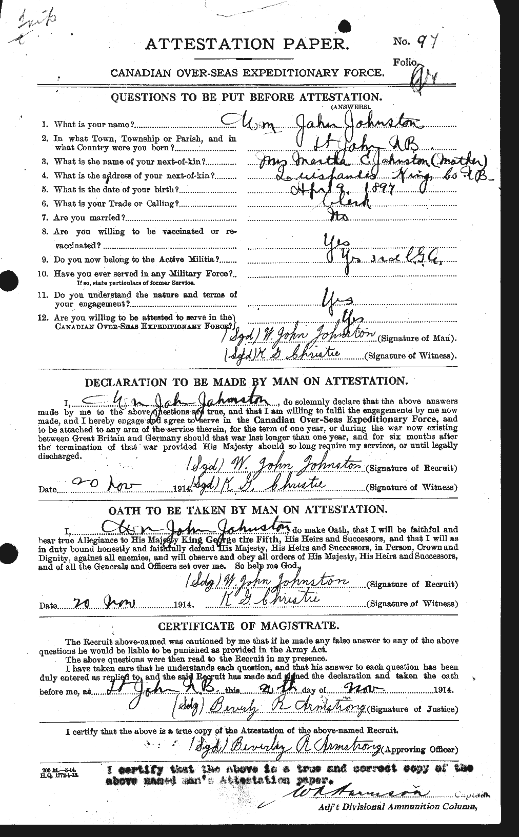 Personnel Records of the First World War - CEF 429588a