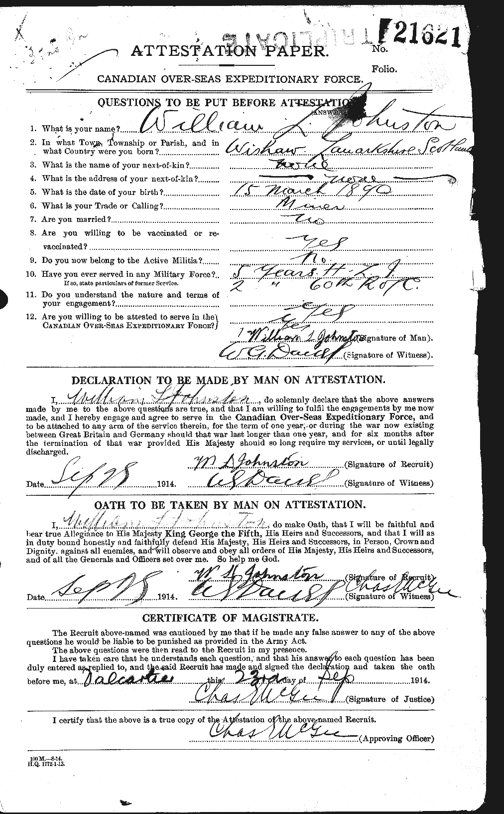 Personnel Records of the First World War - CEF 429597a
