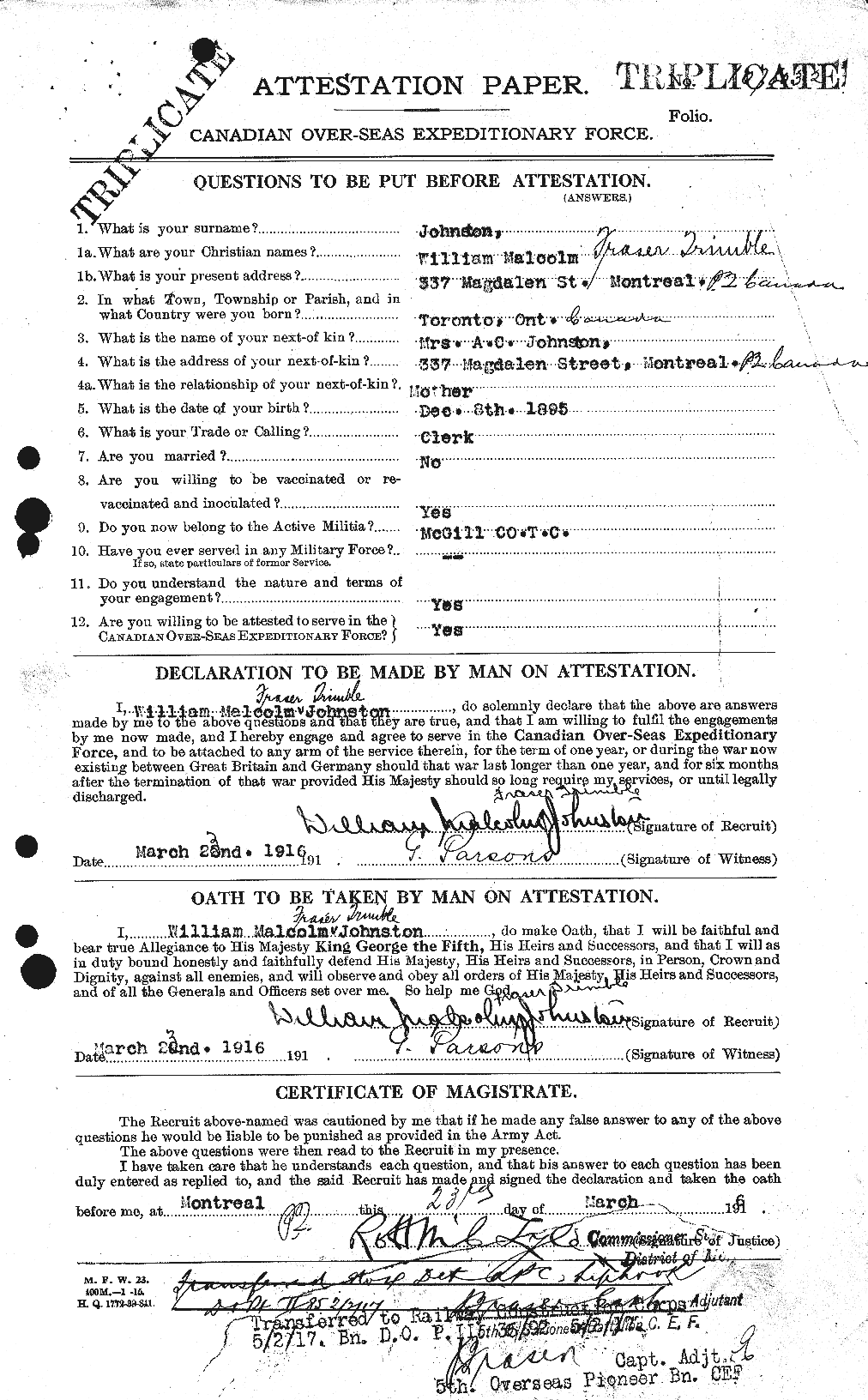 Personnel Records of the First World War - CEF 429604a