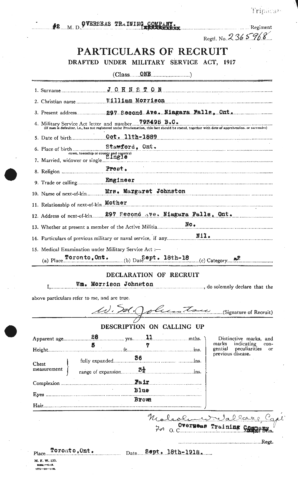 Personnel Records of the First World War - CEF 429605a