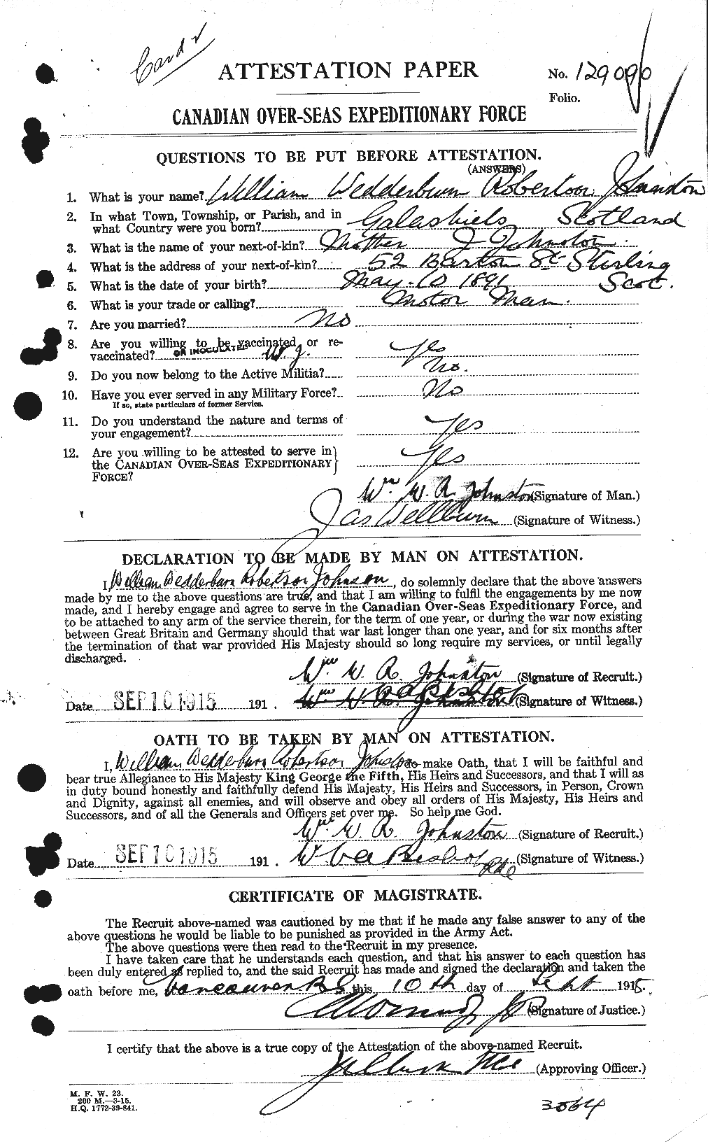 Personnel Records of the First World War - CEF 429629a