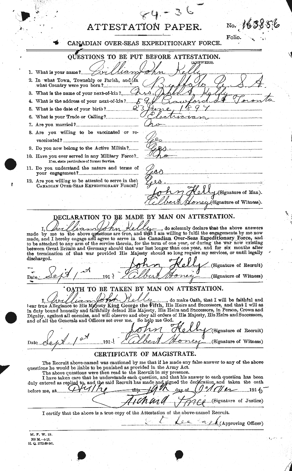 Personnel Records of the First World War - CEF 429851a