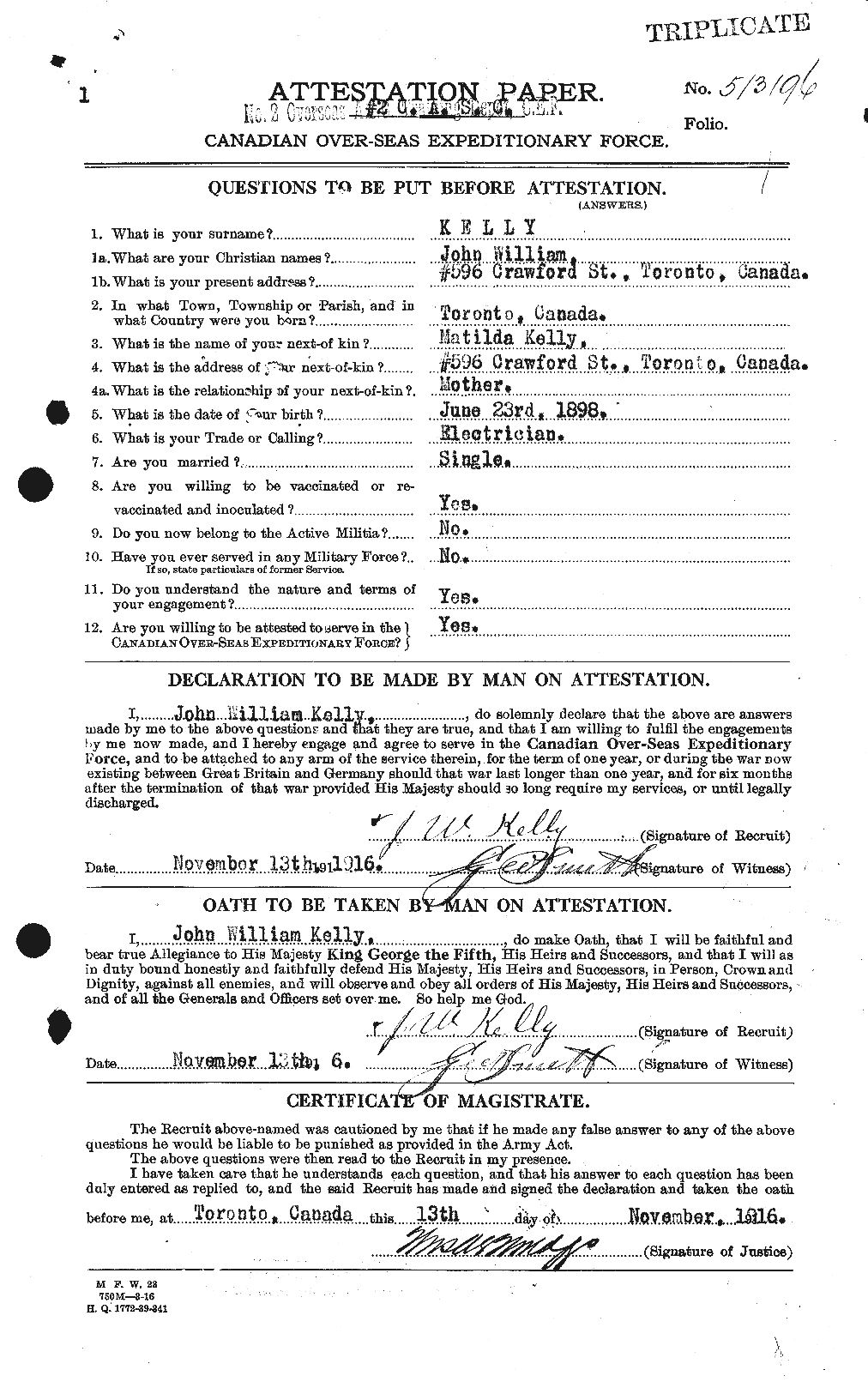 Personnel Records of the First World War - CEF 429852a