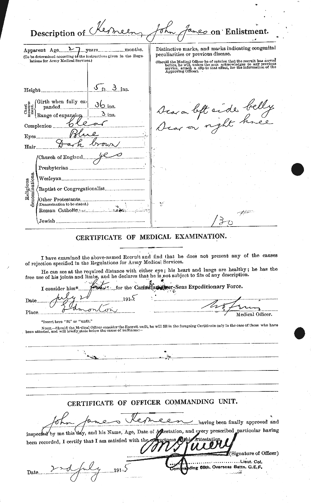 Personnel Records of the First World War - CEF 430655b