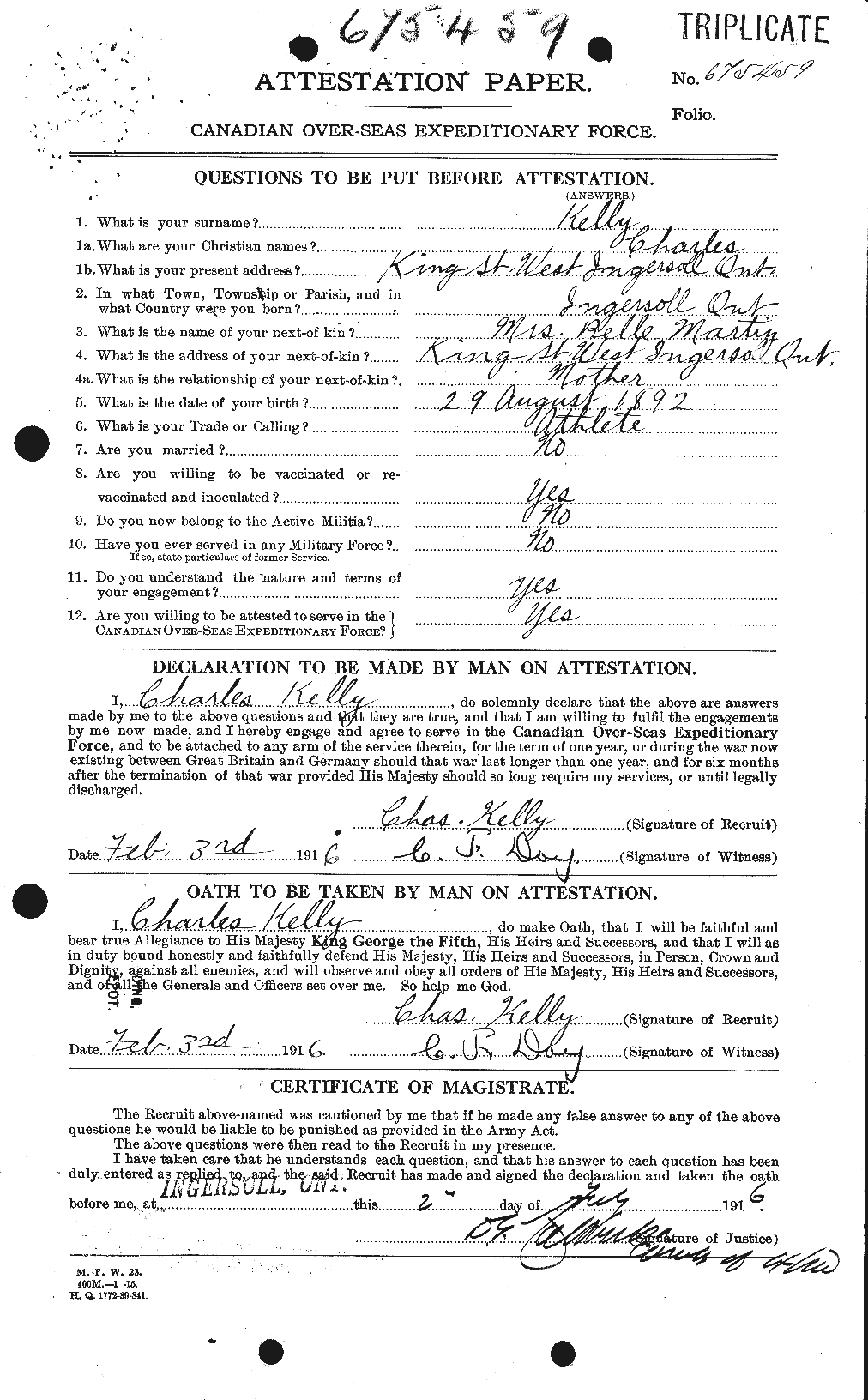 Personnel Records of the First World War - CEF 431236a