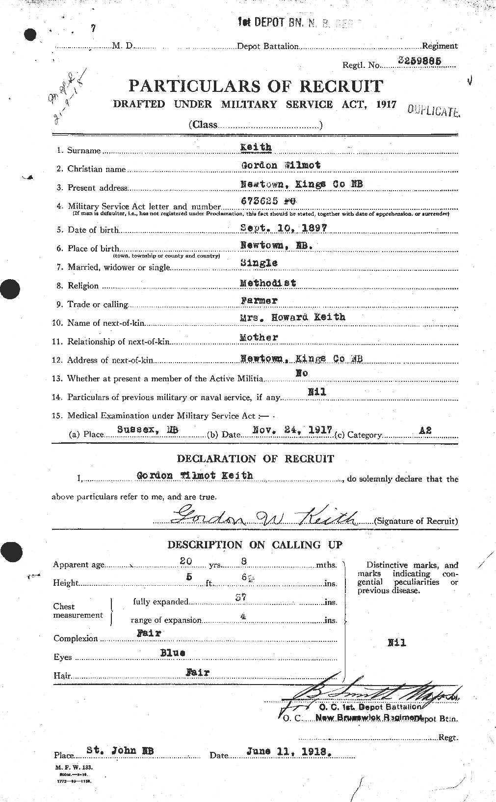 Personnel Records of the First World War - CEF 432430a
