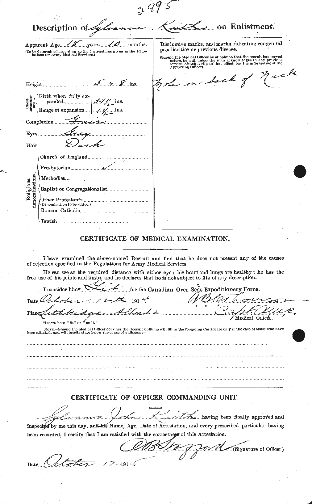 Personnel Records of the First World War - CEF 432505b