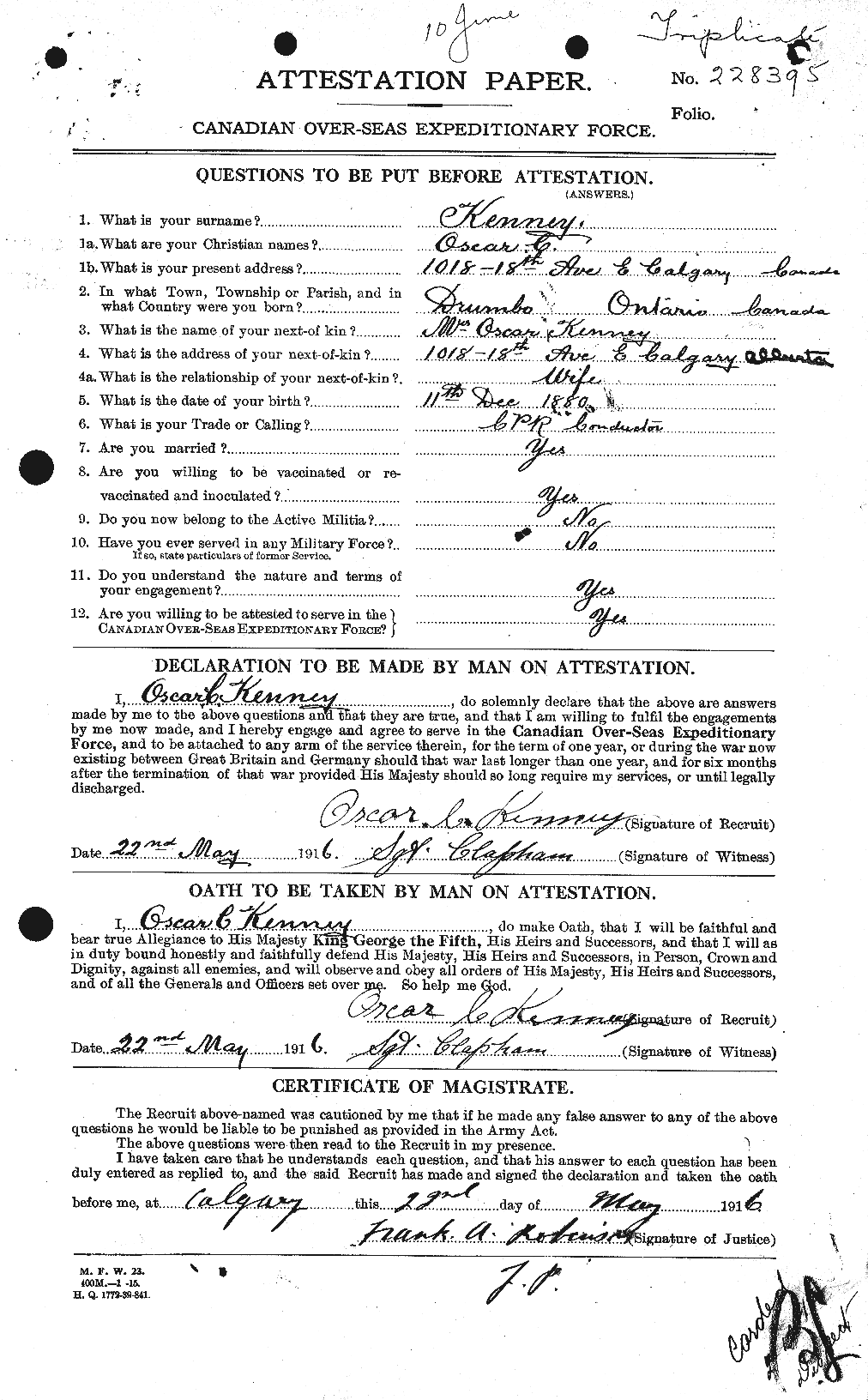 Personnel Records of the First World War - CEF 432942a