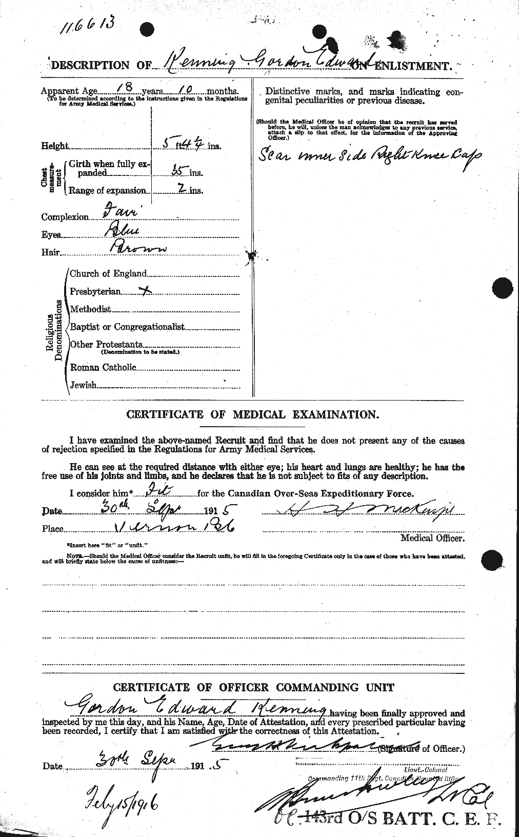 Personnel Records of the First World War - CEF 432978b