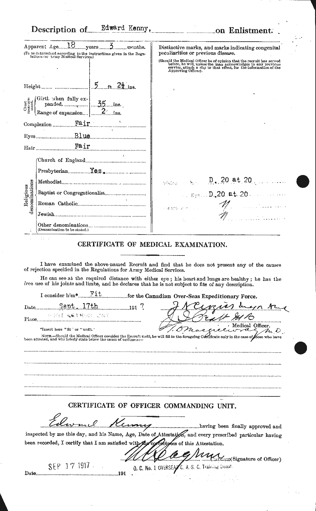 Personnel Records of the First World War - CEF 433013b