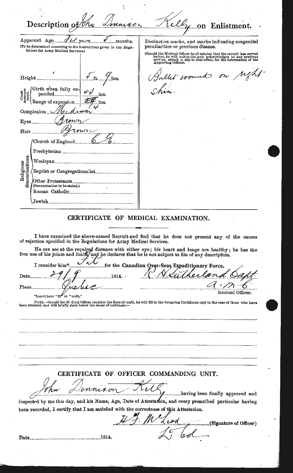 Personnel Records of the First World War - CEF 433538b