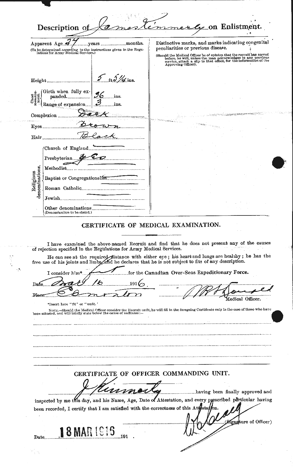 Personnel Records of the First World War - CEF 435364b