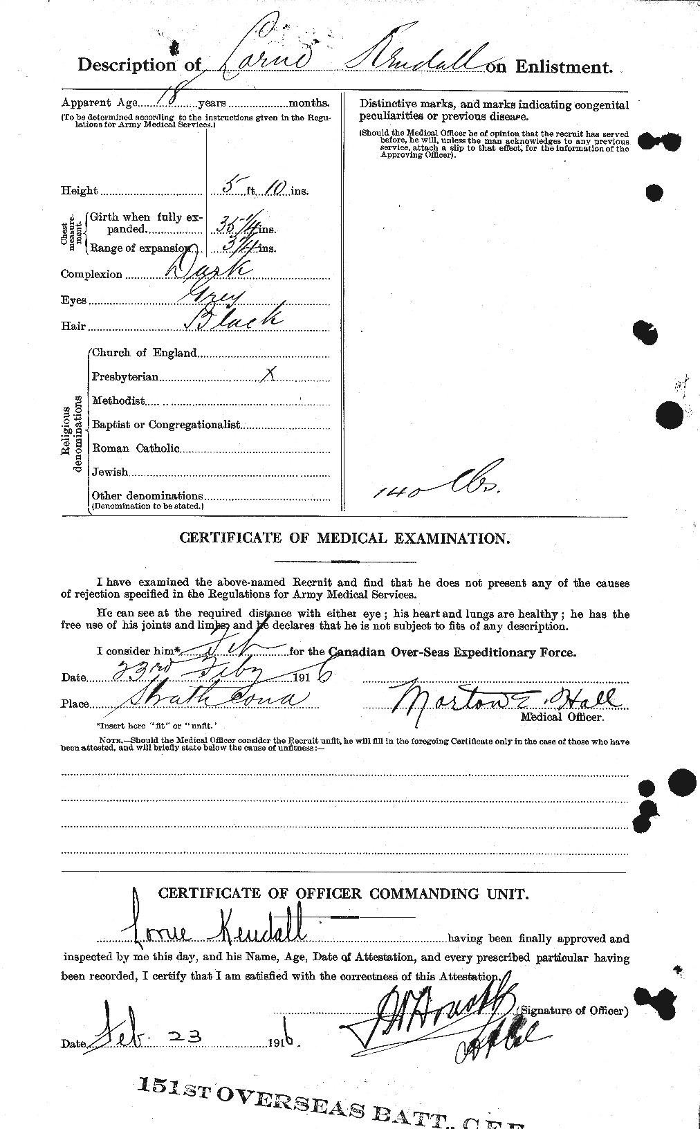 Personnel Records of the First World War - CEF 435591b