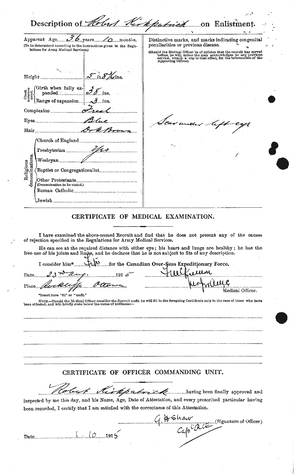 Personnel Records of the First World War - CEF 436107b