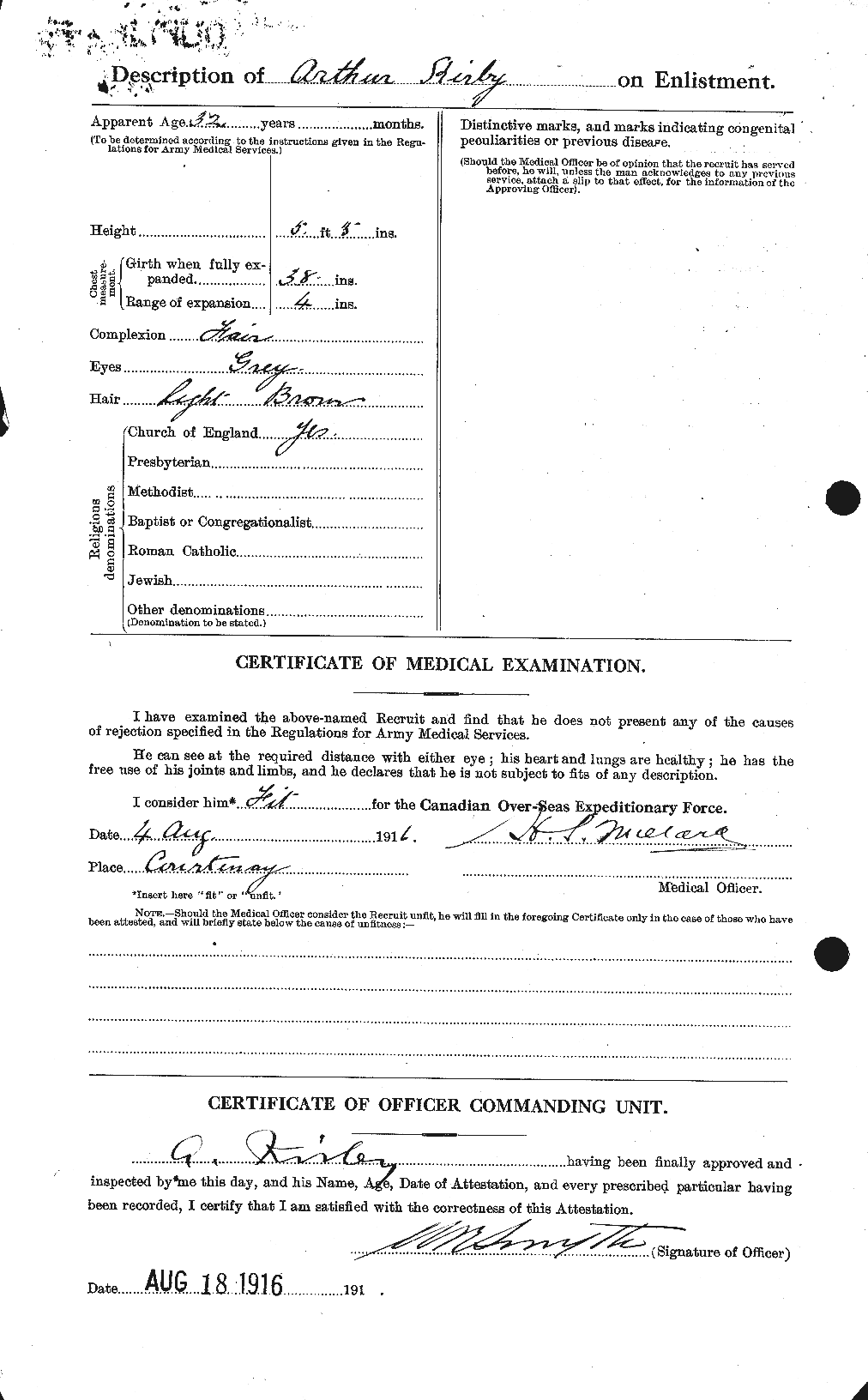Personnel Records of the First World War - CEF 437153b