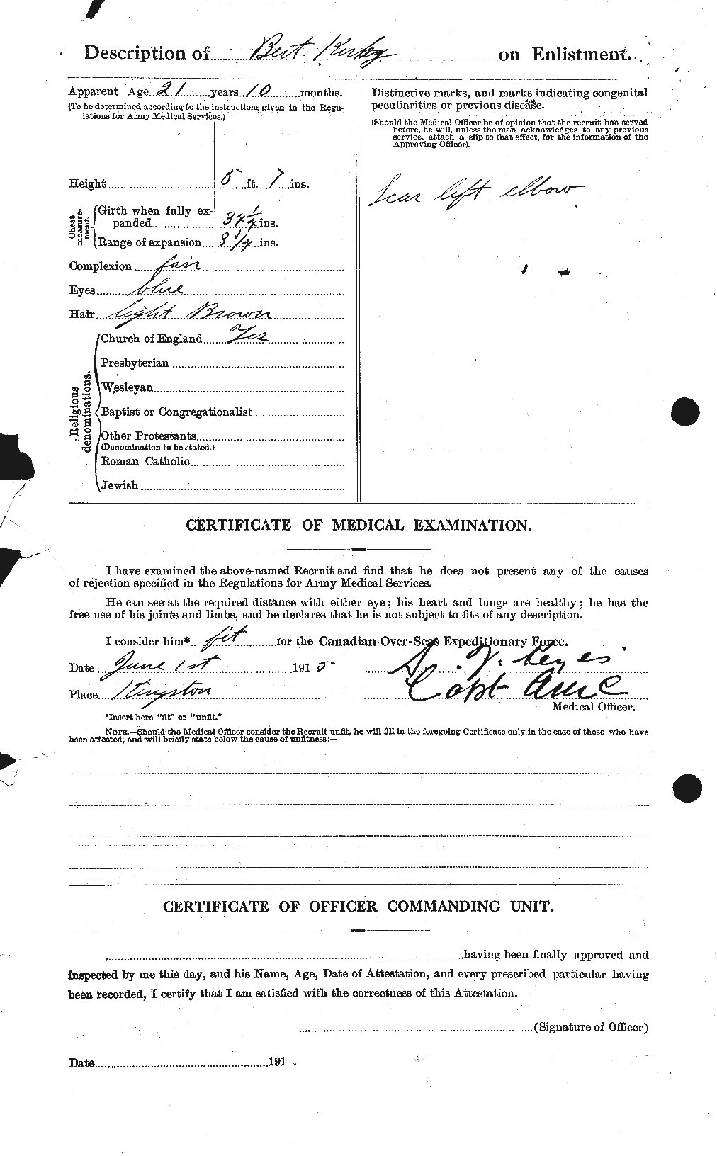 Personnel Records of the First World War - CEF 437160b