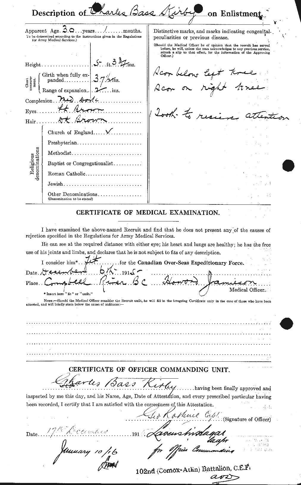 Personnel Records of the First World War - CEF 437163b