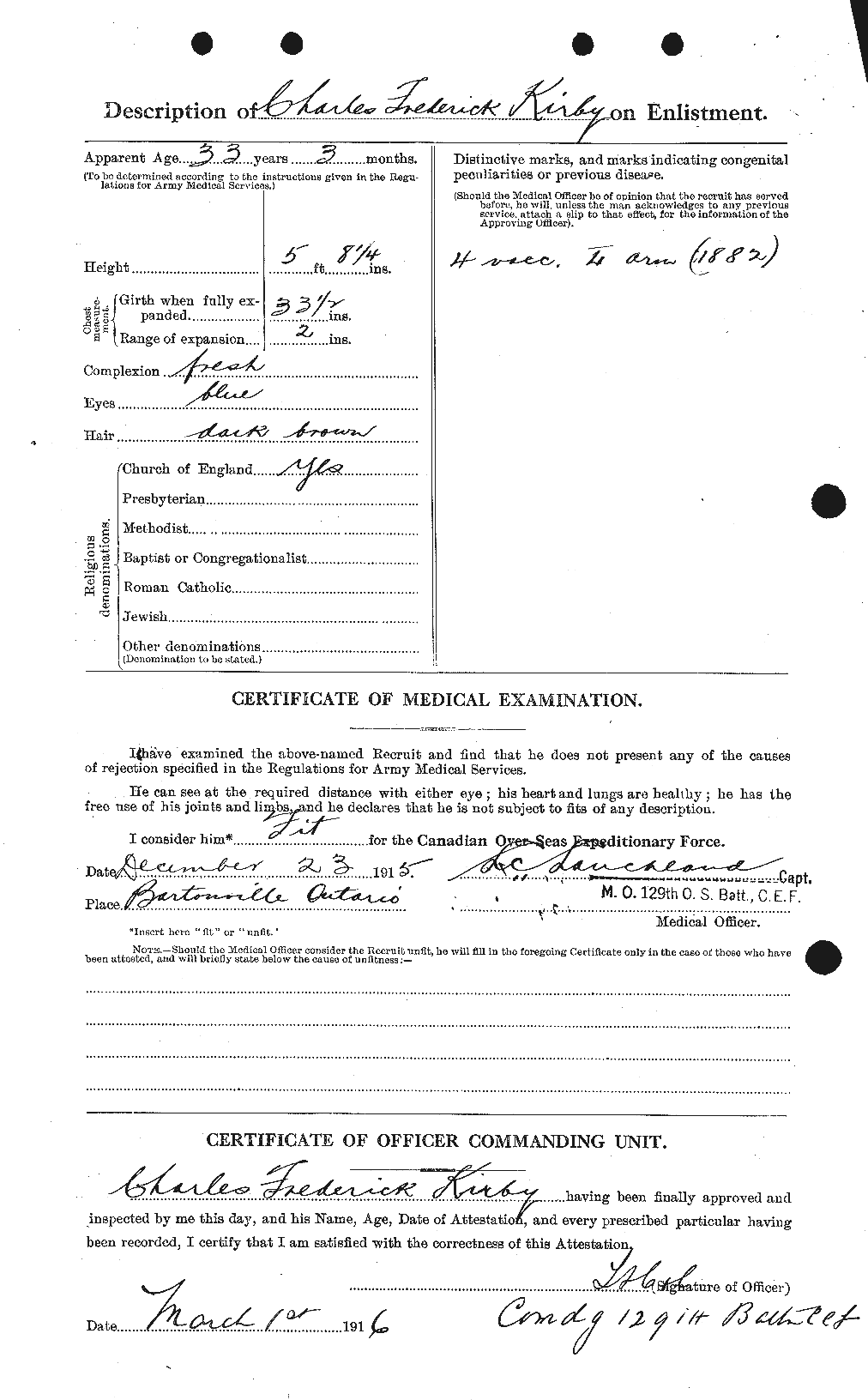 Personnel Records of the First World War - CEF 437166b
