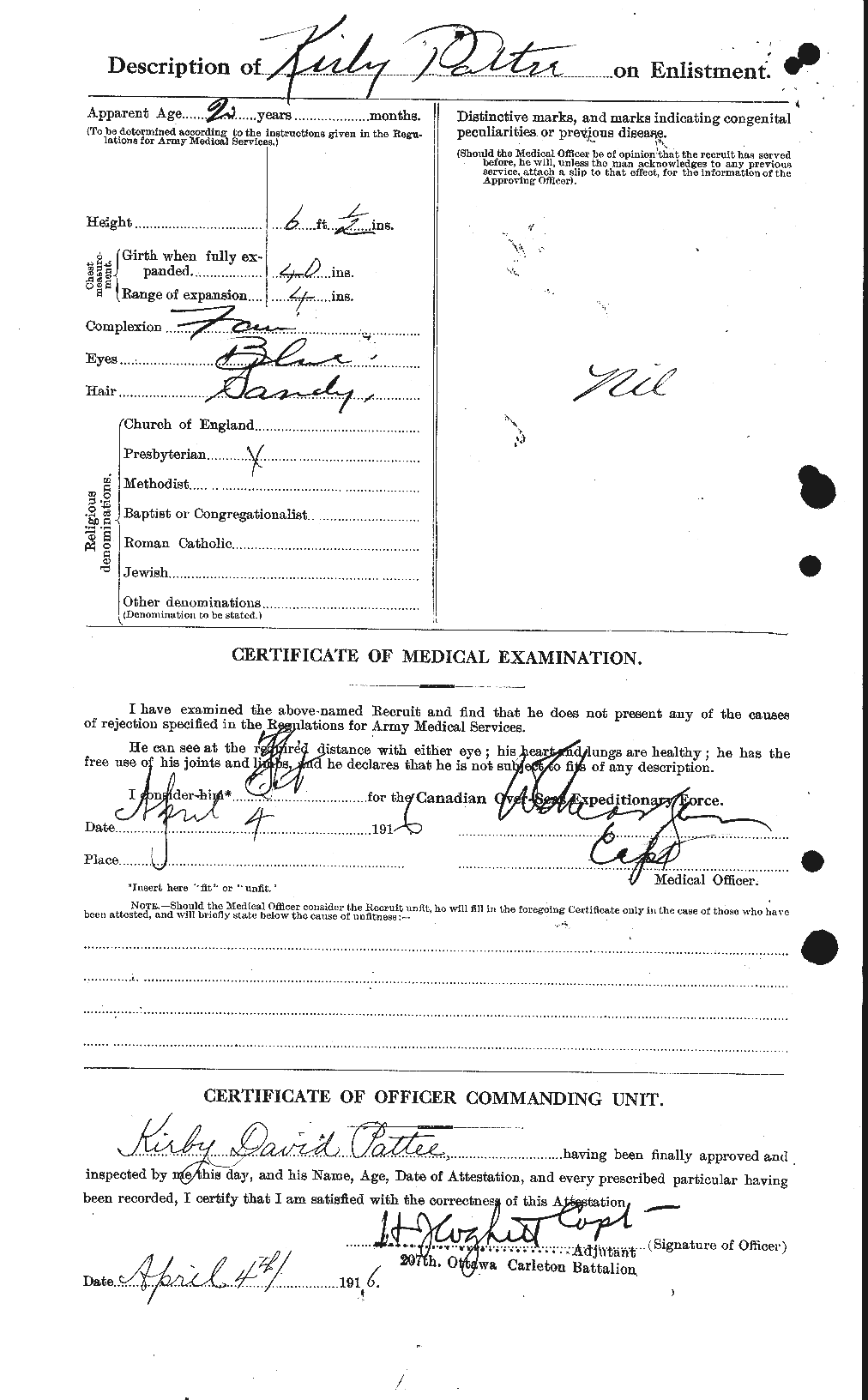Personnel Records of the First World War - CEF 437173b